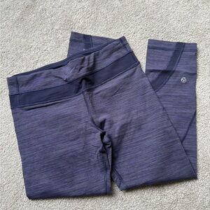 Lululemon Run: Inspire Crop II size 6 Wee Are From Space Deep Indigo